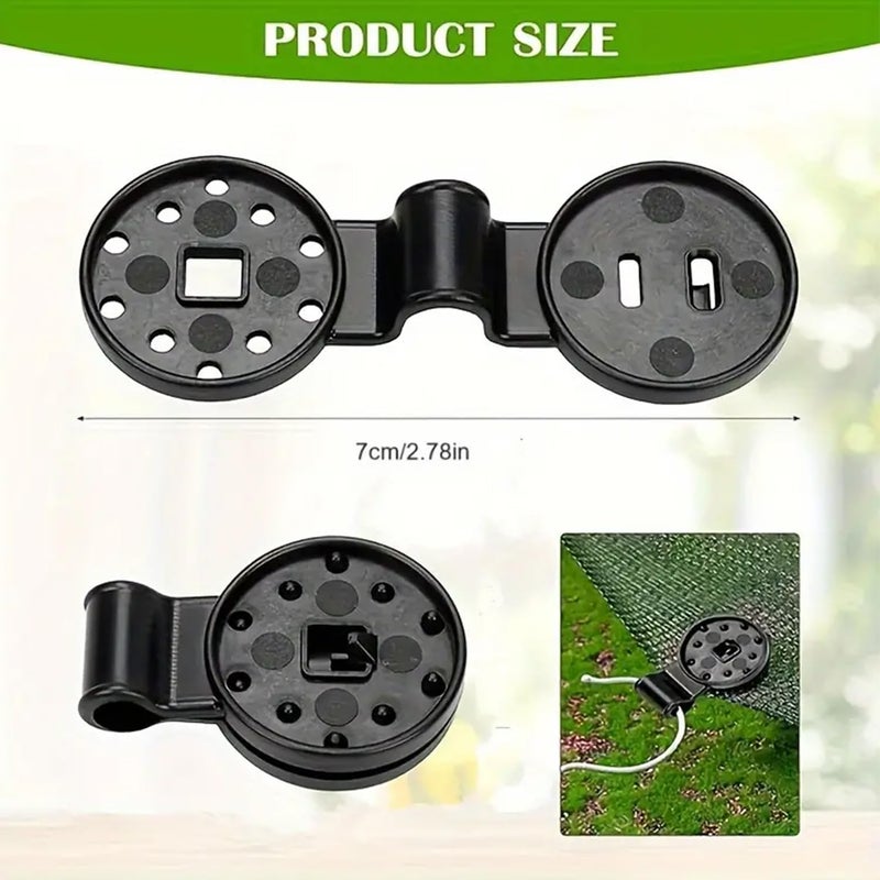 Treayes 2025 New Shade Cloth Heavy Duty Lock Grip, 20 Pcs Shade Cloth Clips Windproof Awning Clamp Grip, Universal Garden Plant Clamps for Tarpaulin, Mesh, Canopy, Fence (20) - Image 3